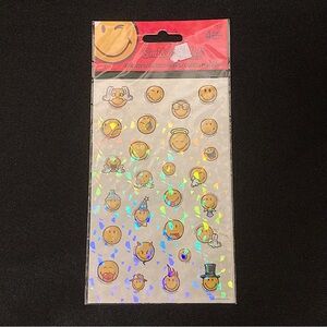 SmileyWorld Holographic Smiley Face Stickers 4 Sheets